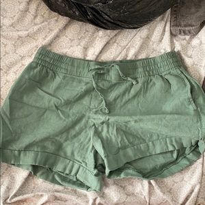 Green shorts
